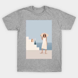 Mediterranean Woman With Hat T-Shirt